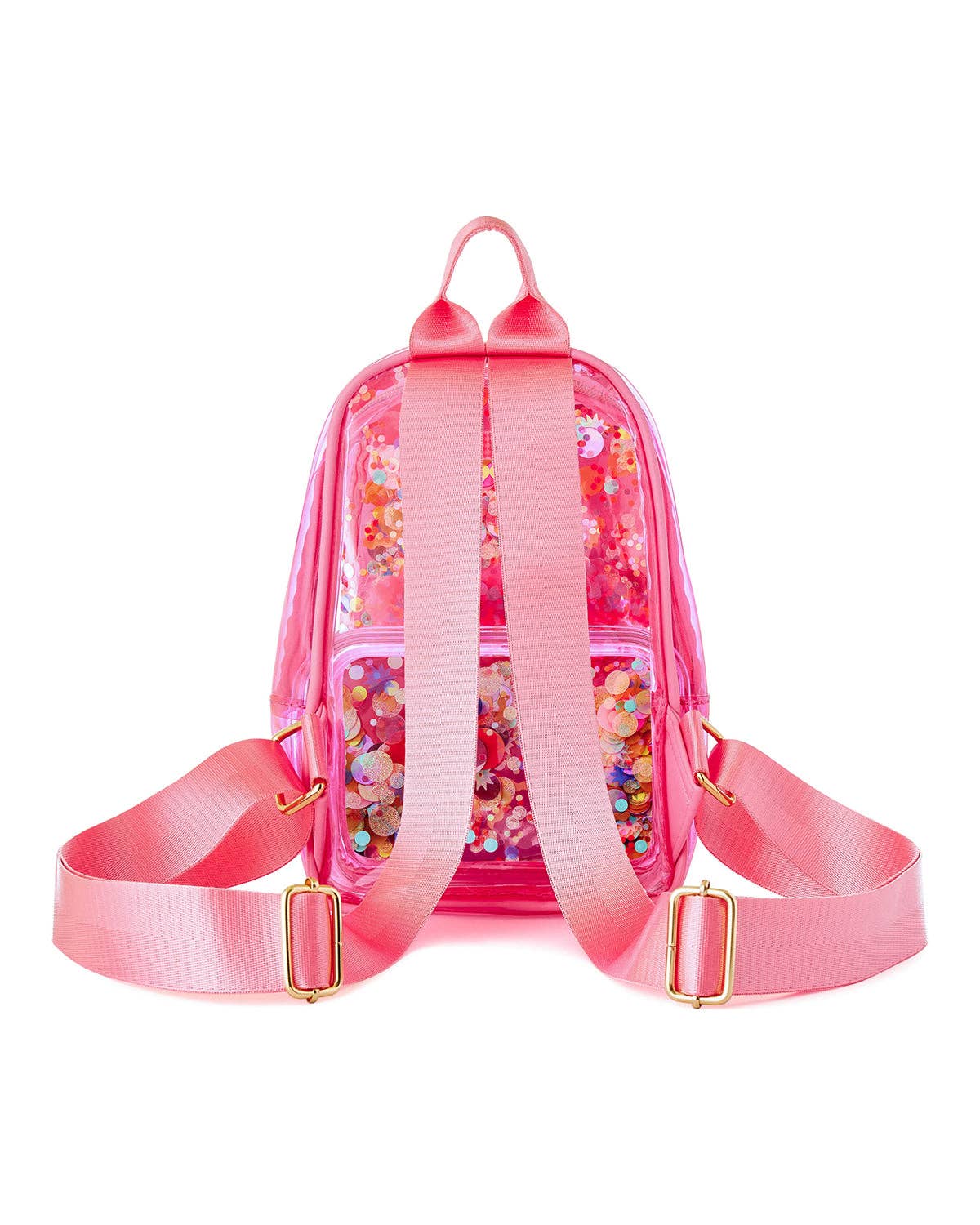 funky mini backpack Bring On The Fun Mini Clear Confetti Backpack – Mahus Gifts
