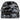 Glossy Black Floral Cosmetic Bag