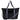 Black Puffer Tote with Multi-Star Strap